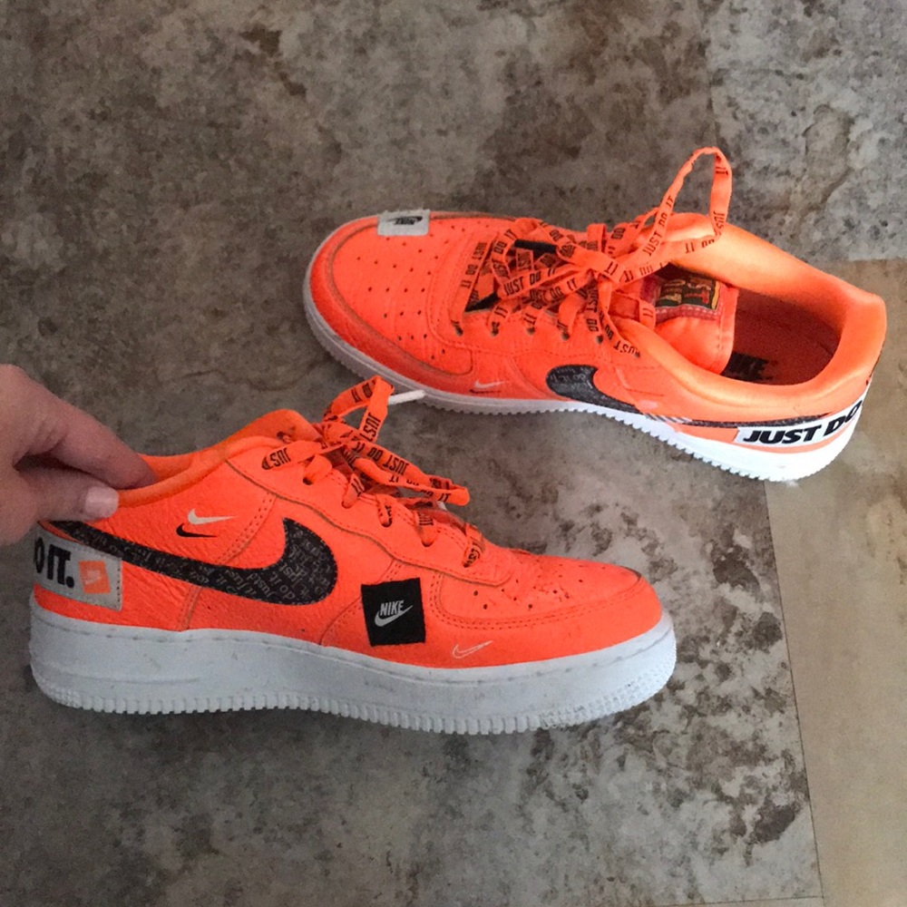 Nike Air Force 1 Orange Just Do It Collection